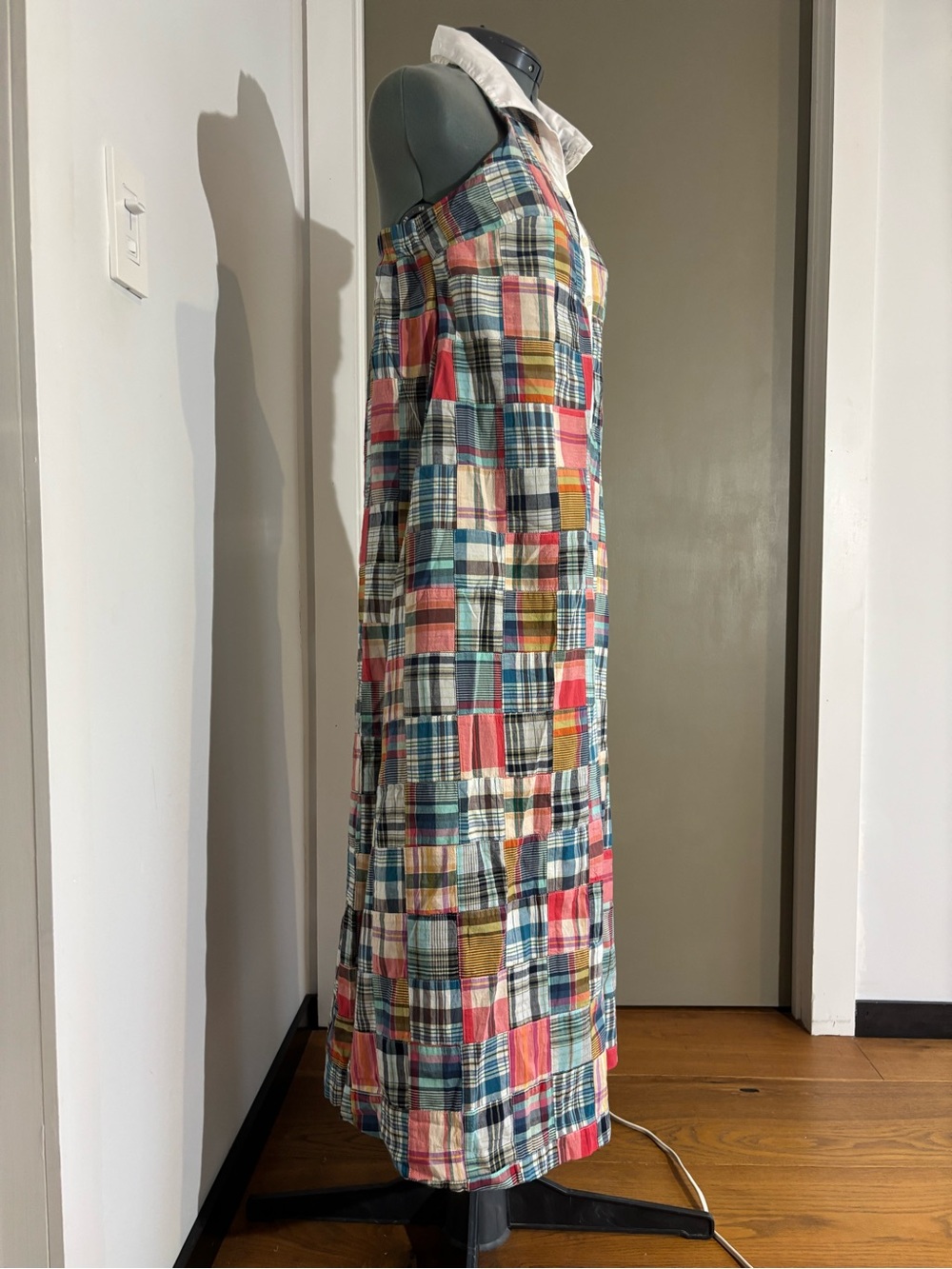 Tuckernuck Heritage Madras Jagger Maxi Dress Patchwork Halter NWT - Picture 2 of 13